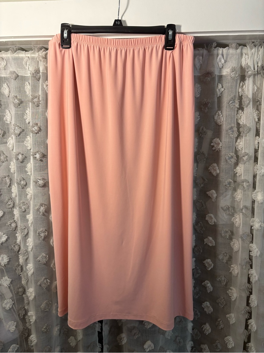Women's Elastic-Waist Pencil Skirt - Blush Pink